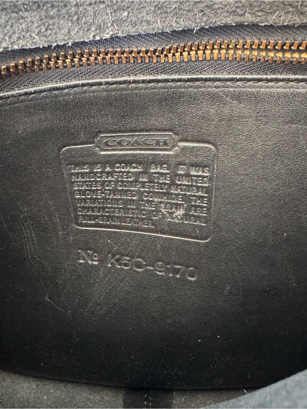 Coach 90’s Vintage Black Leather Classic Should Bag Style 1970 - Picture 12 of 15